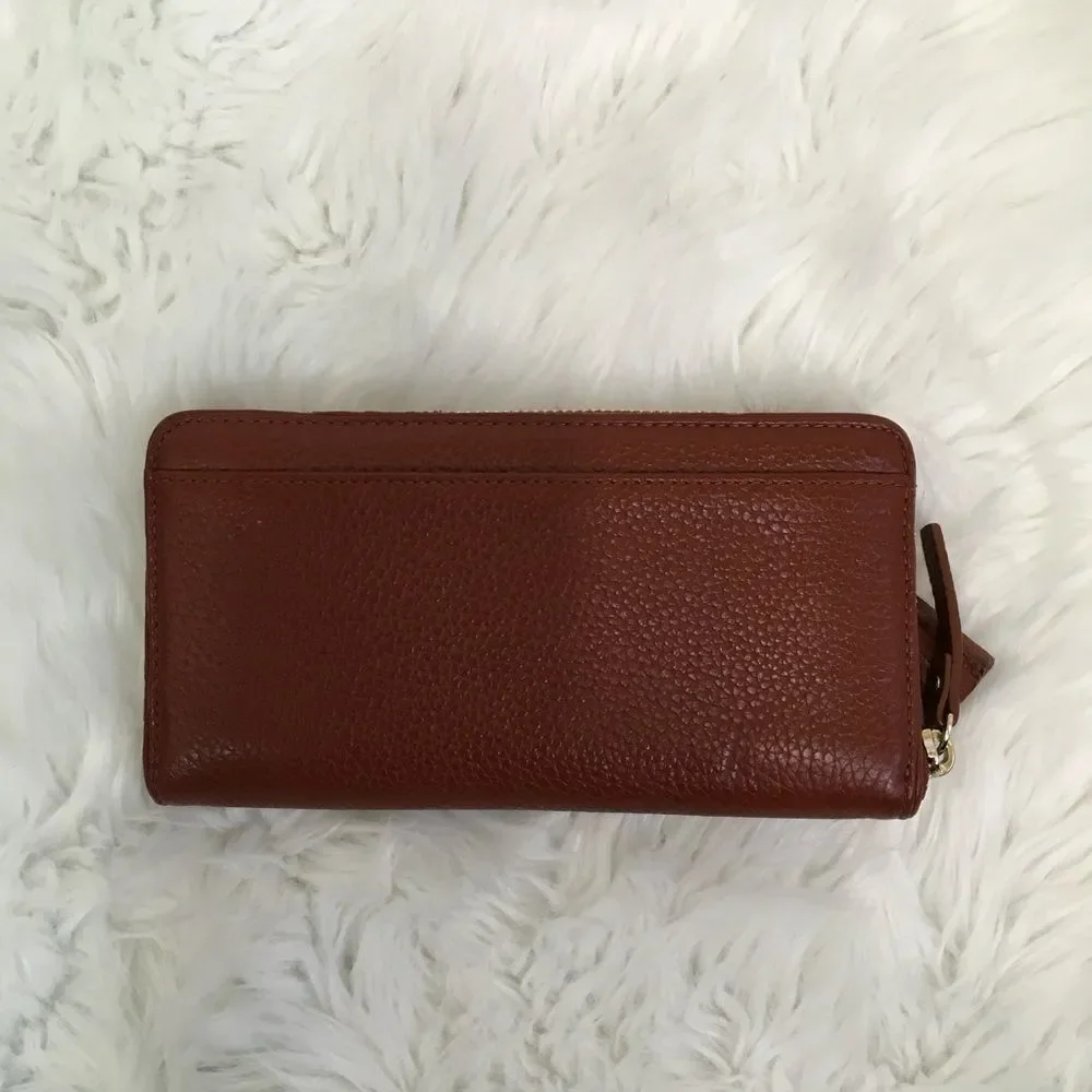NEW Kate Spade Maroon Chester Street Neda Leather Wallet